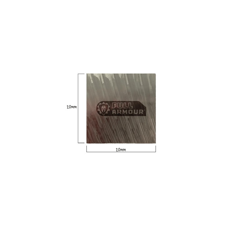 Aluminium Square Bar (20mm x 20mm x 100mm)