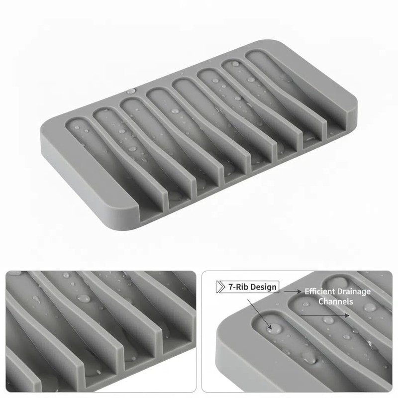 Asltw 2 PCS Soap Holder, Self Draining Soap Dishes, Premium