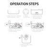 Vegetable Washing Machine 10W One Button Start Quick Rinse USB