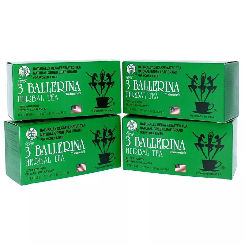 3 Ballerina Ballerina Tea Dieter Extra Strength 18 Count Herbal