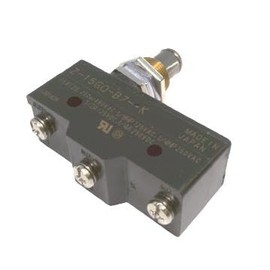 OMRON Z-15GQ-B7-K 0.5 MM Contact Gap, 15 AMP, 250 VAC, Basic Switch, General Purpose, Panel Mount Plunger Actuator (Medium OP), Screw TERMINALS, SPDT, Z Series
