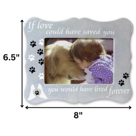 Banberry Designs Pet Memorial Photo Frame If Love Could Have Saved You Pet Picture Frame #2366