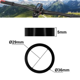 cyclingcolors Bicycle Ahead Stem Spacer Spacers Aluminium MTB Road Bike Spacers Headset Handlebar Headset Spacer Silver 1 1/8 Inch 5 mm