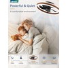 LEDIARY Low Profile Ceiling Fans with Lights, Flush Mount Modern