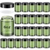 Domensi 6oz Glass Jars with Lids Leakproof Round Airtight Empty