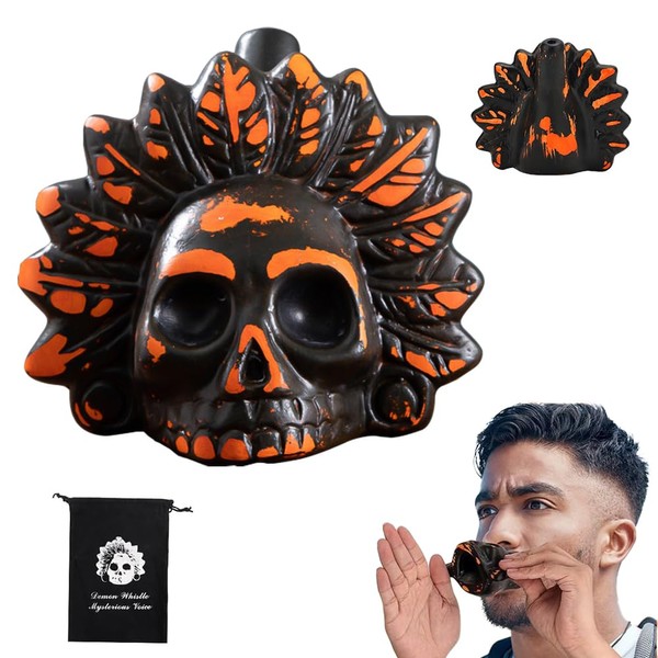 JOAASU Aztec Death Whistle, Aztec Whistle, Death Whistle Scream, Authentic
