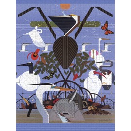 Charley Harper: Coastal Creatures 500-Piece Jigsaw Puzzle (Pomegranate) 18" x 24"