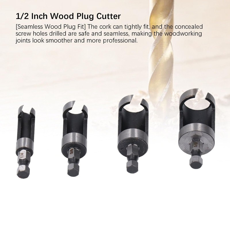 Wood Plug Cutter Drill Bit, Wood Plug Cutter Set Carbon