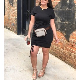 UTO Fanny Pack Women Crossbody Mini Everywhere Belt Bag Adjustable Strap Vegan Leather Fashion Waist Bags CA