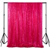 ShinyBeauty Sequin Backdrop 125x215cm Fuchsia Backdrop Decoration 1 Panel Hot