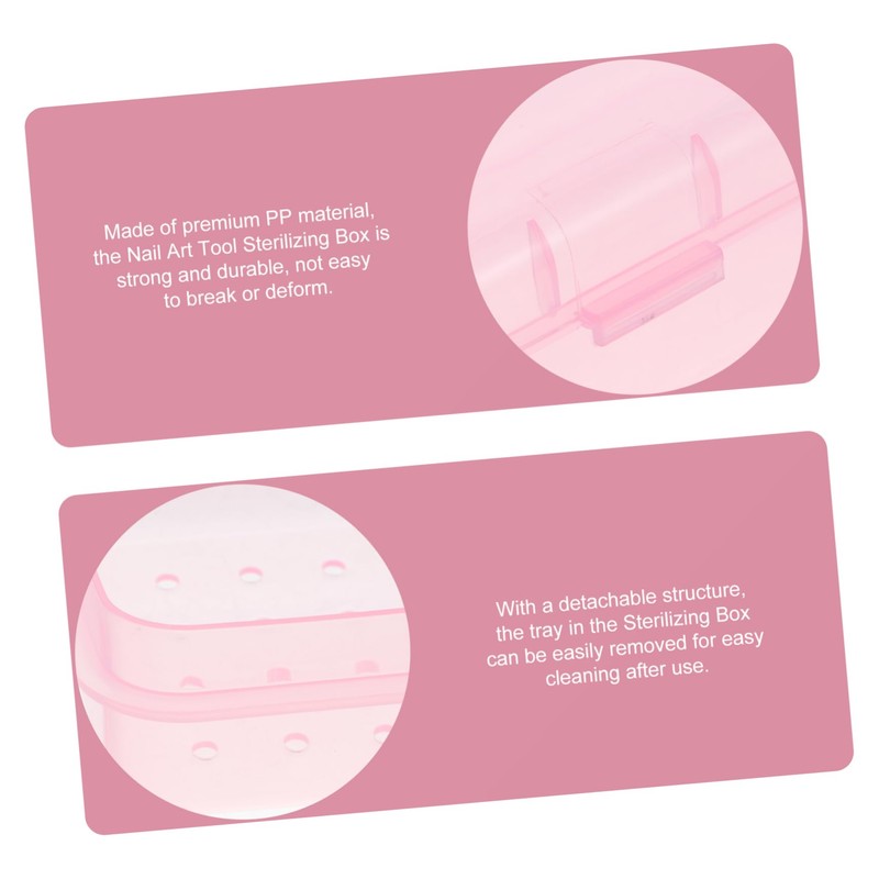 VICASKY Nail Art Tool Tray Box for Tweezers and Manicure