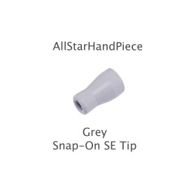 Plasdent Dental Saliva Ejector SE Tip Snap On Replacement (Grey) Soft Silicone Tips