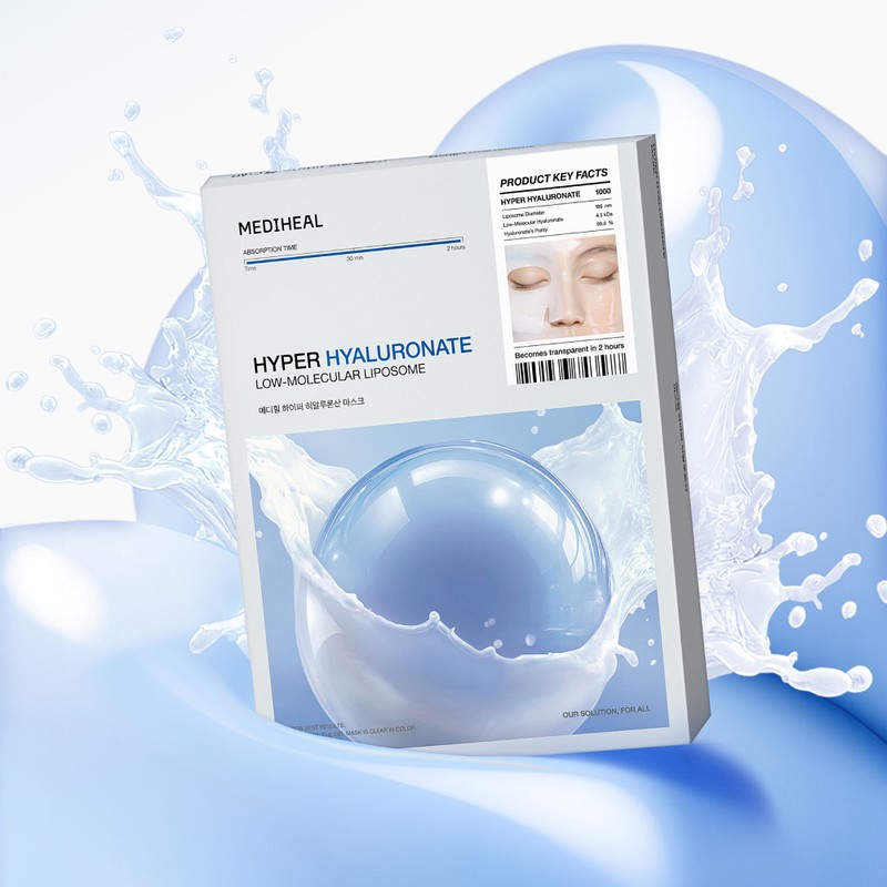 Mediheal Hypper Gel Mask Hyaluronic Acid, 1 Sheet, 20 Count