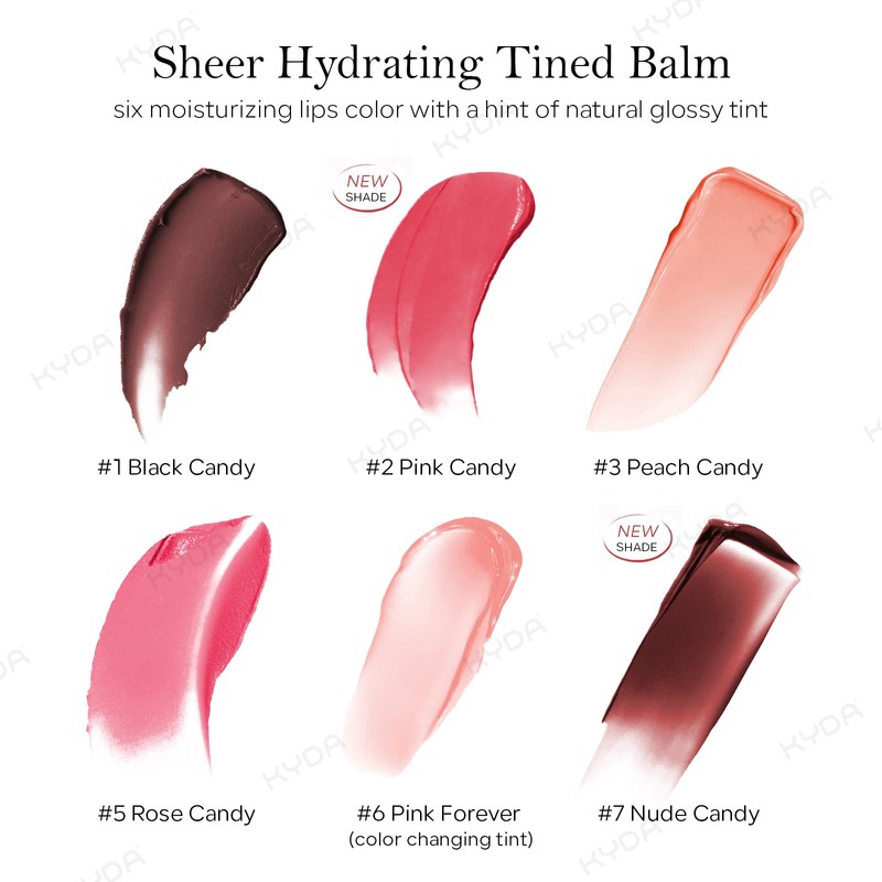 KYDA Honey Lipstick Tinted Lip Balm, Sheer Black Hydrating Honey