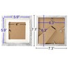 TOFOREVO 6x6 Picture Frames Set of 6 Distressed White Wood