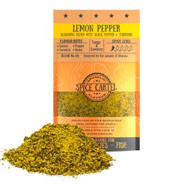 Spice Cartel's Lemon Pepper Seasoning Blend.100g Resealable Pack Seasons 3kg+ Of Protein. Premium UK Hand Blended.