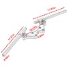 3D Aluminum Motorcycle Adjustable Handlebar Risers Clip-On Handle Bar Kit