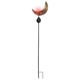 Lunartec Garden Decoration Solar: Solar Moon Light with RGB LEDs and Ground Spike, IP44 (Solar Lights with Ground Spike, Solar Lights with RGB LEDs, Garden Light Floor Lamp)