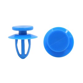 uxcell 20Pcs Blue Plastic Rivets Bumper Fender Door Push in Retainer Clip 9mm for Car