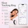 Sqrutri Pink Ceramic Smart Ring for Women, Health & Sleep