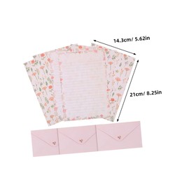 Gadpiparty Floral Animal Envelope Set A5 Letter Writing Paper Kit for Stationery 4 Elegant Floral Designs for Personal Notes