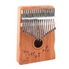 17 Keys Thumb Piano Mahogany Wood Finger Harp Mini Thumb