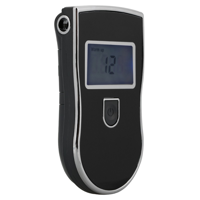 Professional Digital Breath Alcohol Tester High Precision Portable Black