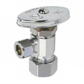 Eopzol 4405472 5/8 Inch Comp x 3/8 Inch Comp Multi Turn Brass Angle Stop Valve Replacement for Thrifco Plumbing
