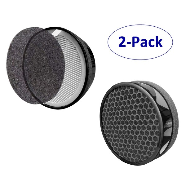 Flintar MD1-0039 H13 Grade True HEPA Replacement Filter Cartridge, Compatible with Vornado Air Purifier CYLO50, CYLO51, and QUBE50, Part # MD1-0039, 2-Pack