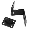 LEXININ 4 PCS Black 90 Degree Door Latch Hasp, 4