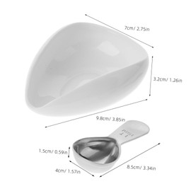 SHOWERORO Single Dose Measuring Tray Set Coffee Scoops Dosing Cup Tray Bean Holder Sample Display Plate Bar Accessory Tabletop Dish