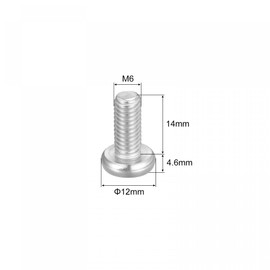 sourcing map M6x14mm Torx Security Machine Screws, 10pcs 316 Stainless Steel Pan Head Tamper Proof Screw Fasteners Bolts