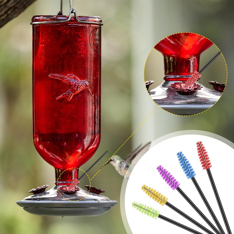 Perthlin Hummingbird Feeder Cleaning Brush 19 Pieces 3 Size Mini