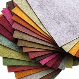 21 Felt Sheets - 12X12 inch Fall Colors Collection - Made in USA - Merino Wool Blend Felt
