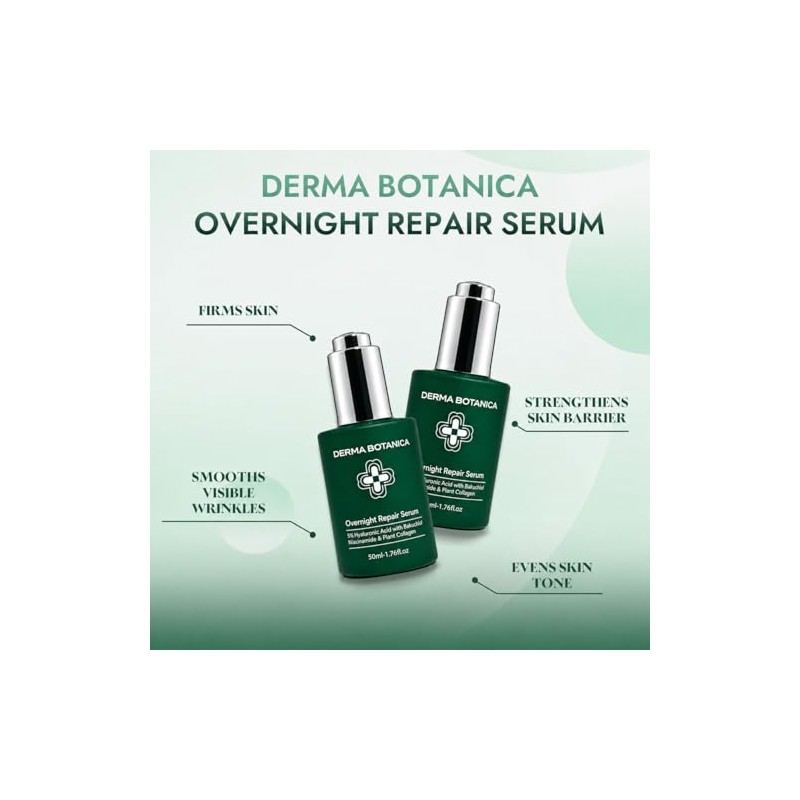 Overnight Repair Serum，Derma Botanica Overnight Serum – Luxurious Night Facial