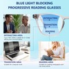 DEHOTRE Progressive Multifocus Reading Glasses Men No Line Bifocal Transition