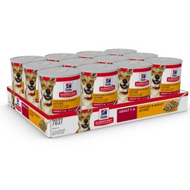 Hill's Science Diet Hill's Science Diet Adult 1-6, Adult 1-6 Premium Nutrition, Wet Dog Food, Chicken & Barley Loaf, 13 oz Can, Case of 12