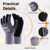 Brigic Safety Work Gloves Micro Foam Nitrile Coated, High-density Nylon