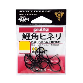 Gamakatsu Carp Horn Finelli Hook (Black) No. 8 Fishing Hooks