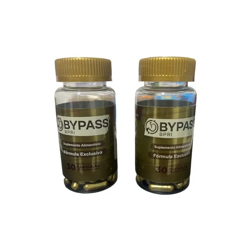 2 Bypass Bipri 30 Capsulas Inhibidor Apetito Natural Reparad