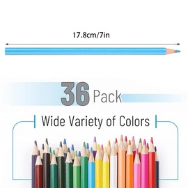 HhBdy Colouring Pencils 36 Colours Drawing Pencils Set Wooden Pencils Colouring Pencils for Adults Children Colouring Pencils Watercolour Crayons Drawing Pen for Drawing, Colouring and Sketching