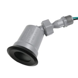 Weatherproof Swivel Lampholder, Traditional or CFL, Use Par 38 Bulb, Gray - LTS100S