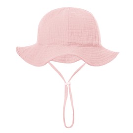 Baby Sun Hat Toddler Infant Cap Kid Beach Hats Swimsuit with UPF 50+ Protective Sunscreen Newborn Bucket Hat for Boys Girls (US, Age, 2 Years, 7 Years, Pink)