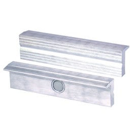 Vice jaws/protective jaws right-angled, plane-parallel, integrated special magnets, suitable for vice, 4665287