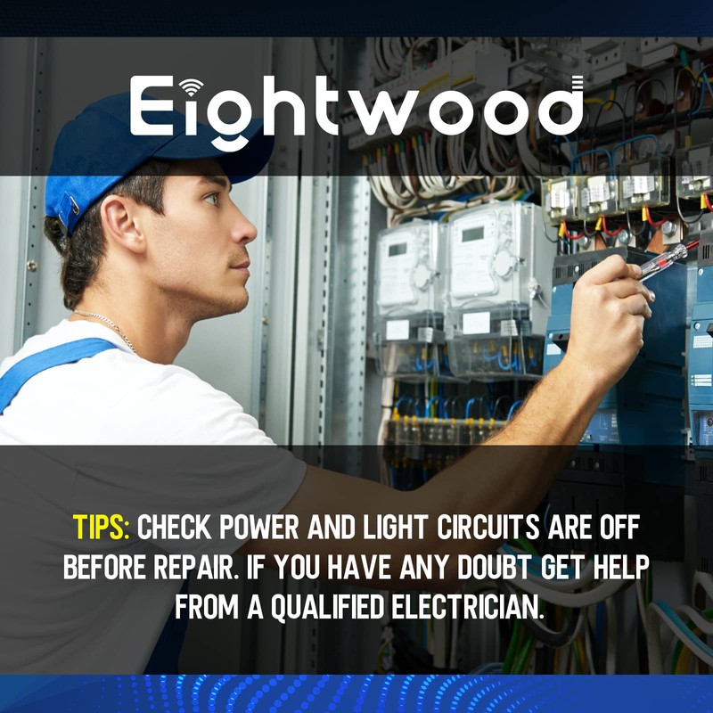 Eightwood 6V~380 V Electric Circuit Tester 8 in 1 AC/DC