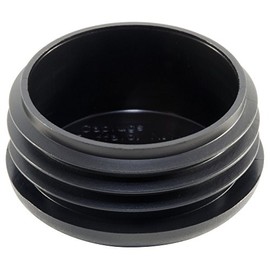 Caplugs 99395196 Plastic Plug for Round Tubing. CCF-1 3/4-10-14, PE-LD, to fit Round Tube Size OD1.750" Wall Thickness, Black (Pack of 40)