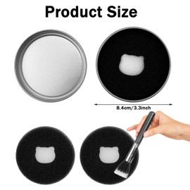 2 Box Color Removal Sponge Makeup Brush Cleaning Box and 1 Box Cleansing Balm,Easy to Clean Blenders Brushes Shampoo, Removes Shadow Color Cosmetic Colors for Daily Use Travel Set