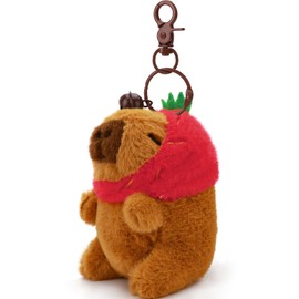 Cute Capybara Plush Pendant Keychain Suitable for Birthday Gifts Graduation Gifts Handbags Backpacks Car Keys Decoration