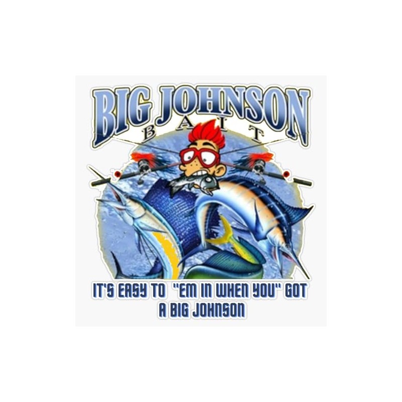 Big Johnson Sticker Bumper Sticker Vinyl Decal 5"