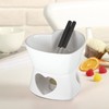 Premier Housewares Venus Fondue Set-Dolomite-White, Stainless Steel, 13 x 15